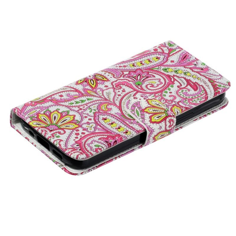 Housse iPhone 15 Plus Motif Coloré à Lanière