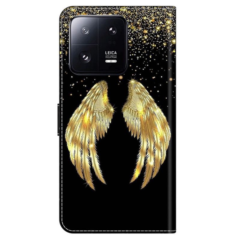 Housse iPhone 15 Pro Ailes Dorées