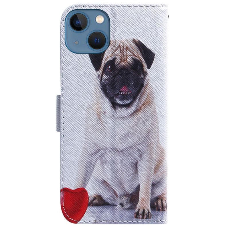 Housse iPhone 15 Pug Dog