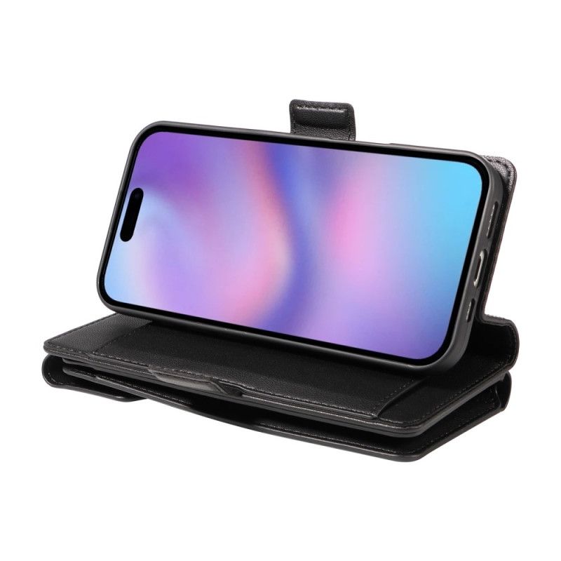 Housse iPhone 17 Multiples Porte-Cartes et dragonne