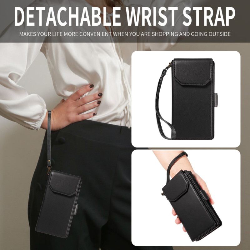 Housse iPhone 17 Pro Max Multi-Cartes à Lanière