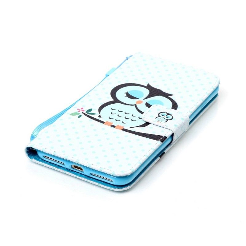 Étui Housse iPhone 7 Plus / 8 Plus Hibou Endormi