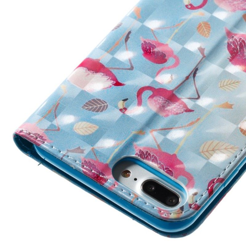 Housse iPhone 7 Plus / 8 Plus Multiples Flamants Roses