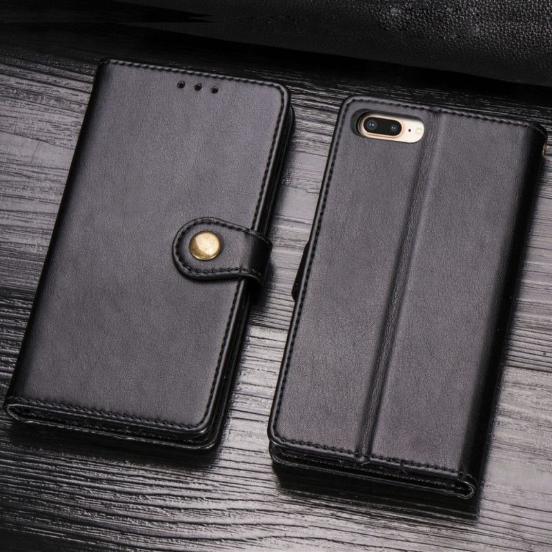 Housse iPhone 8 Plus / 7 Plus Simili Cuir Et Fermoir Vintage