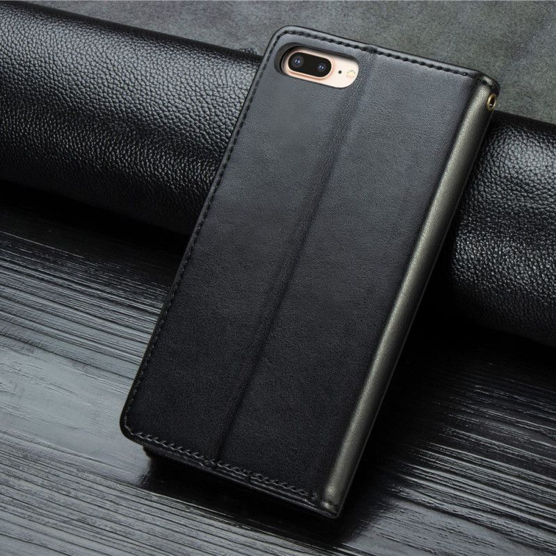 Housse iPhone 8 Plus / 7 Plus Simili Cuir Et Fermoir Vintage