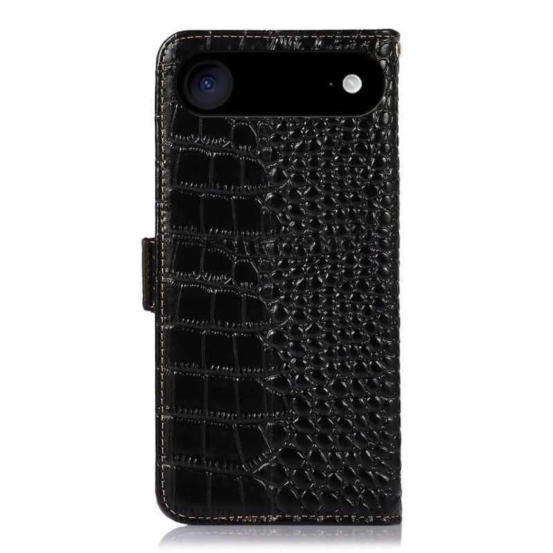 Housse iPhone Air Cuir Texture Crocodile