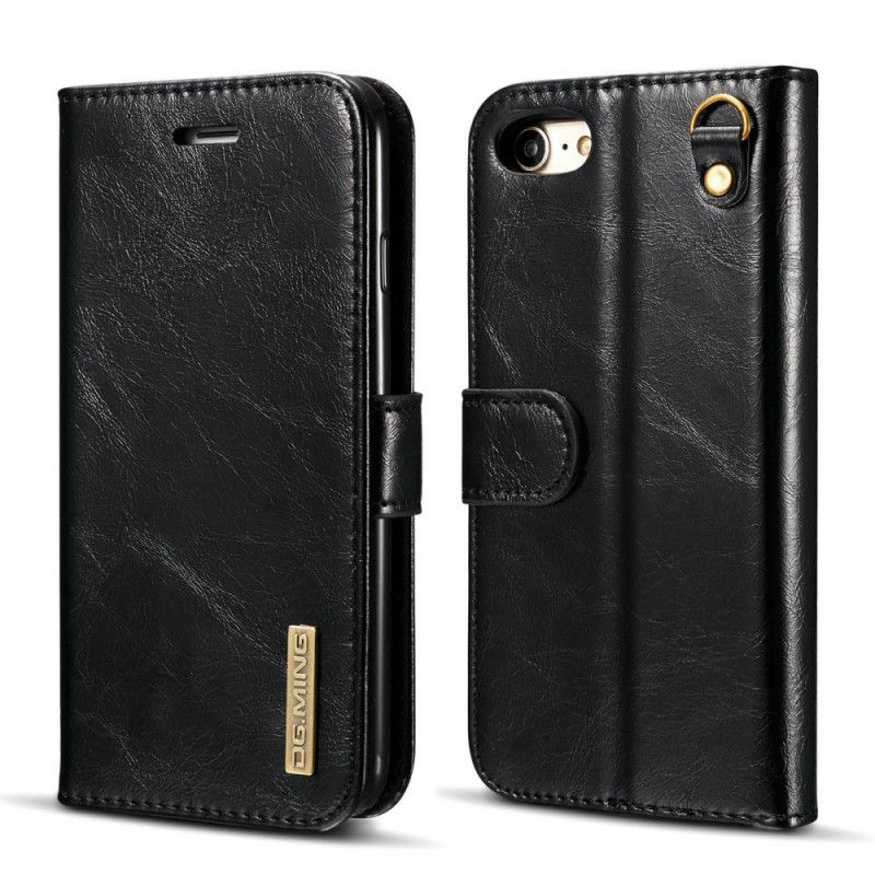 Housse iPhone Se 2 / 8 / 7 Dg.ming Cuir Véritabe Avec Coque