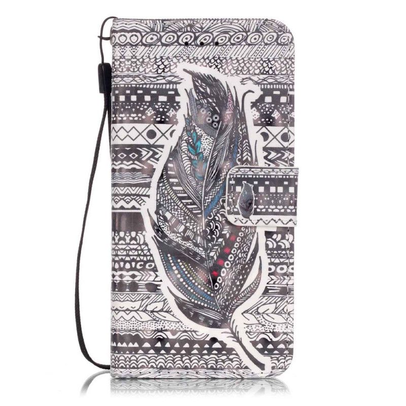 Housse iPhone Se 2 / 8 / 7 Plume Tribale