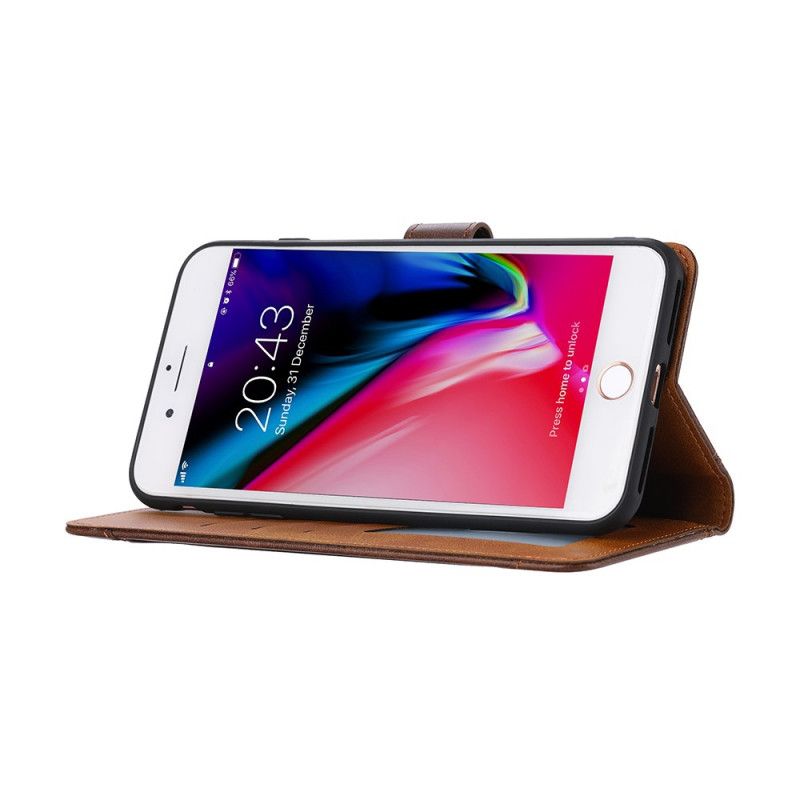 Housse iPhone Se 2 / 8 / 7 Porte-carte Frontal Avec Sangle