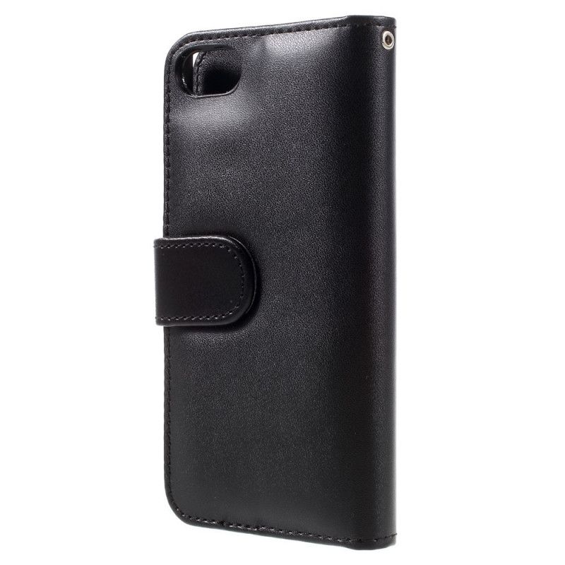 Housse iPhone Se 2 / 8 / 7 Style Cuir Uni