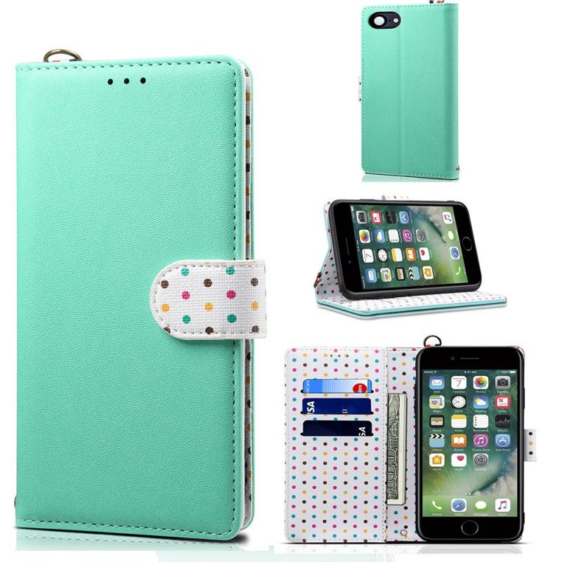 Étui Housse iPhone Se 2 / 8 / 7 Uniforme À Pois