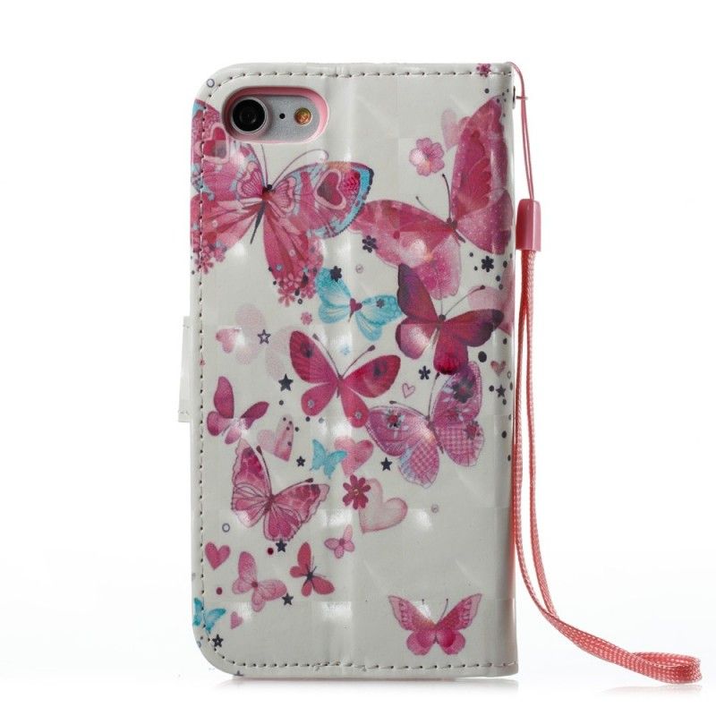 Housse iPhone Se 2 / 8 / 7 Vol De Papillons