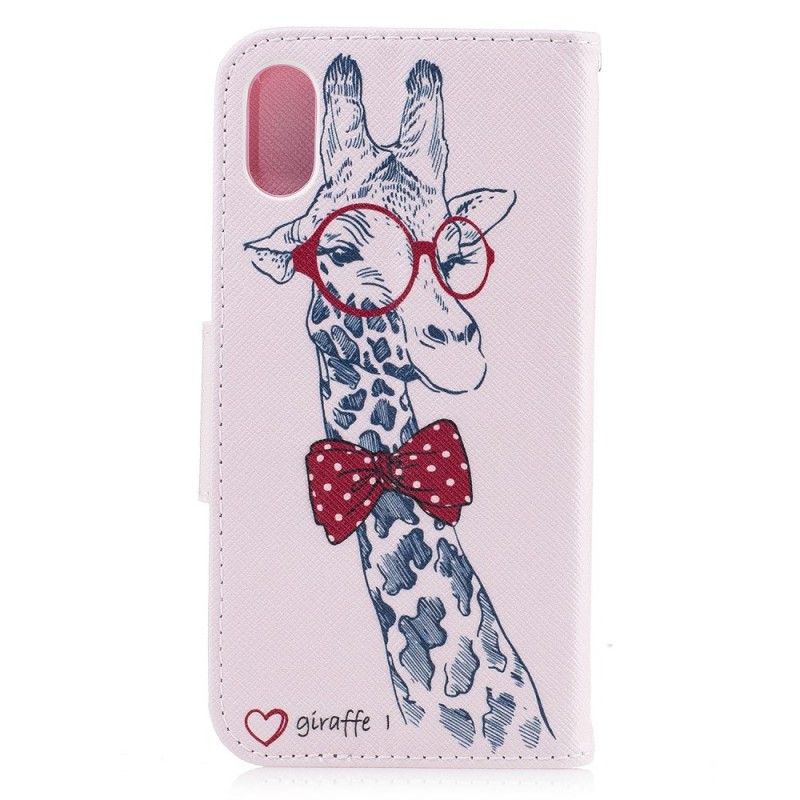 Housse iPhone X Girafe Intello