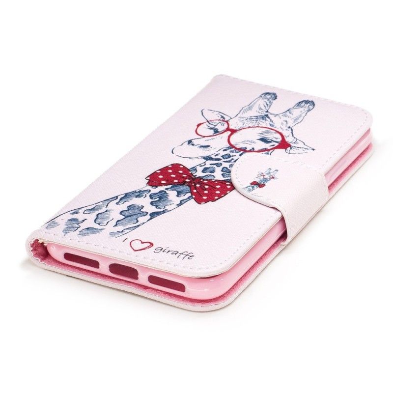 Housse iPhone X Girafe Intello