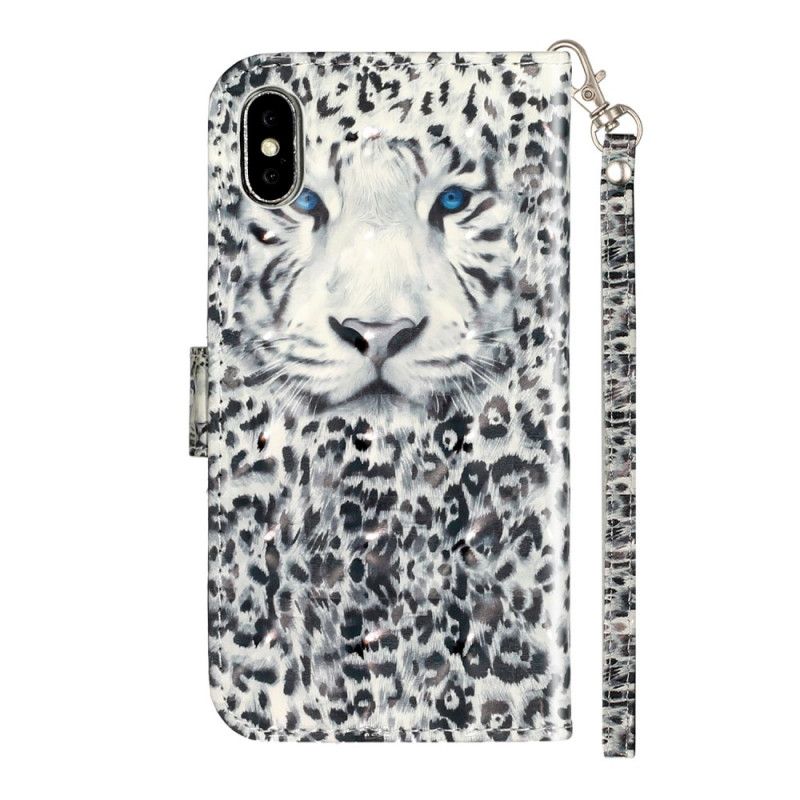 Housse iPhone X / Xs Tigre Light Spots À Lanière