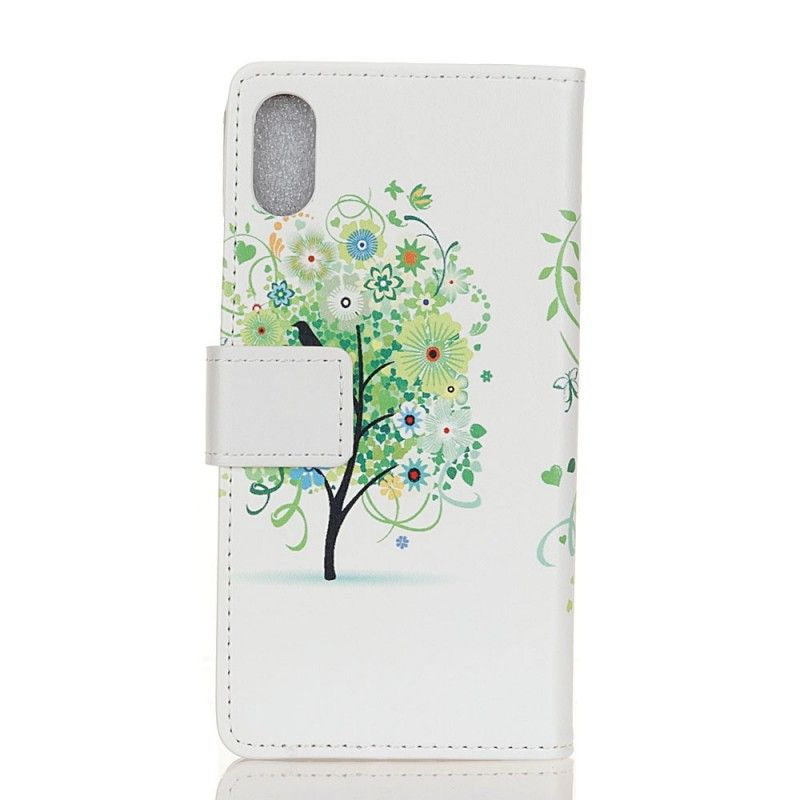 Housse iPhone Xr Arbre Fleuri