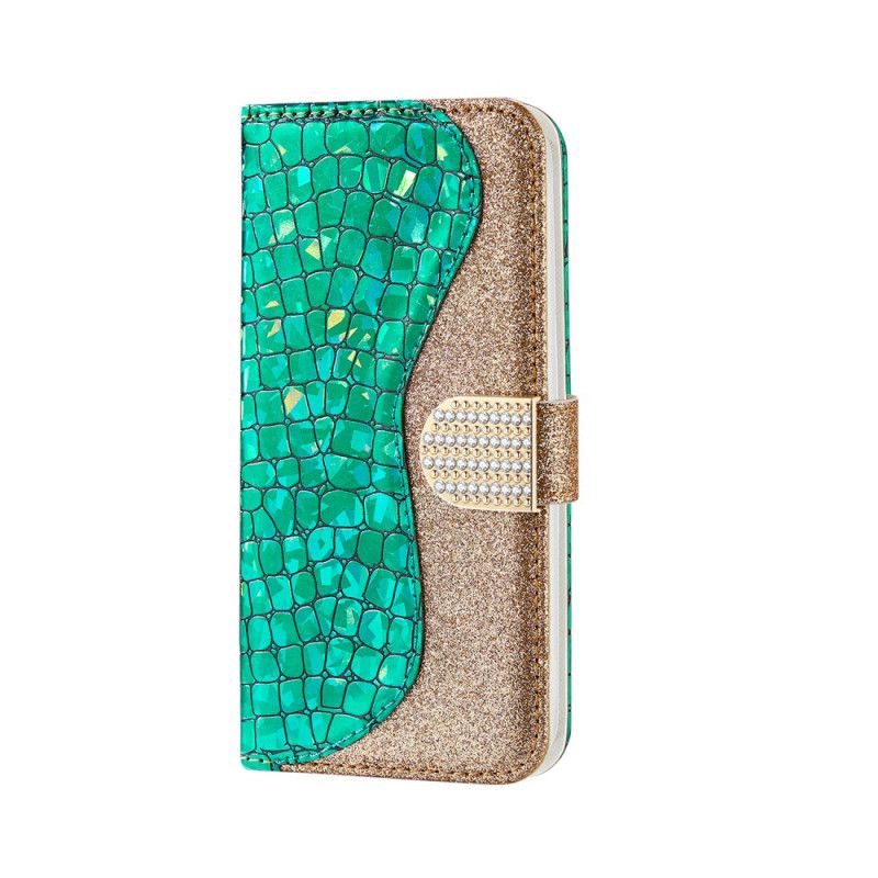 Housse iPhone Xr Croco Diamants