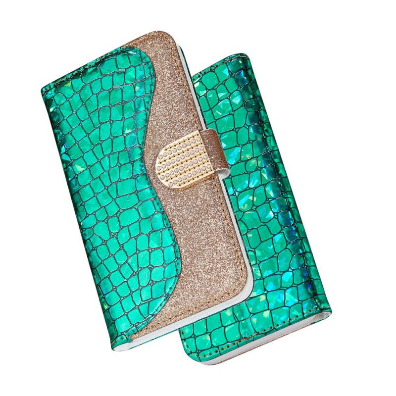 Housse iPhone Xr Croco Diamants