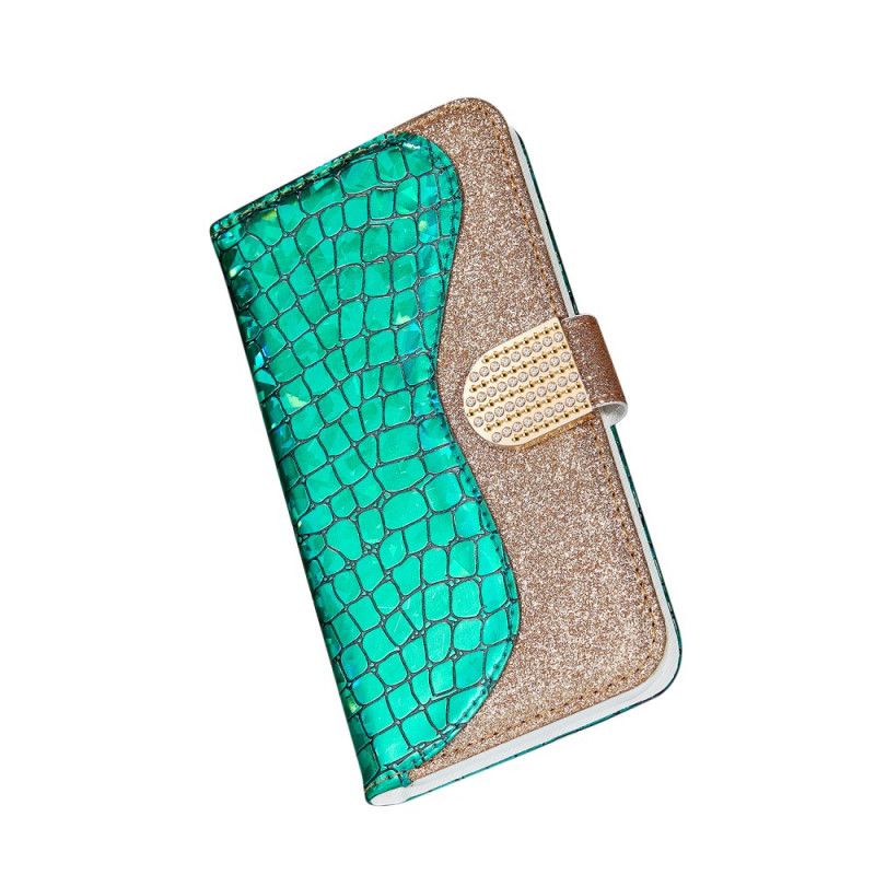 Housse iPhone Xr Croco Diamants