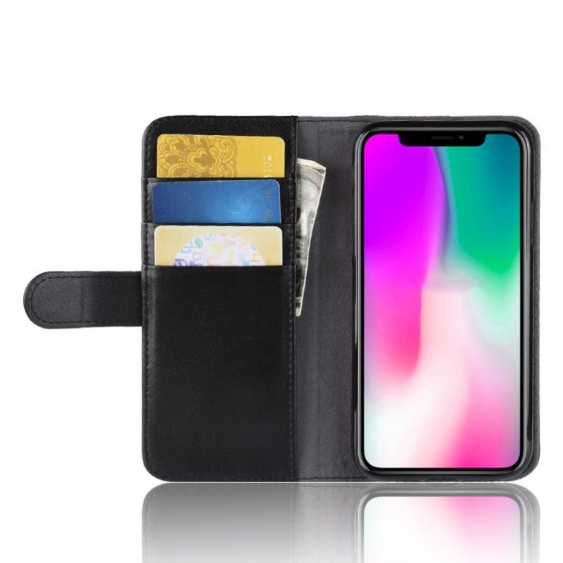 Housse iPhone Xr Cuir Fendu