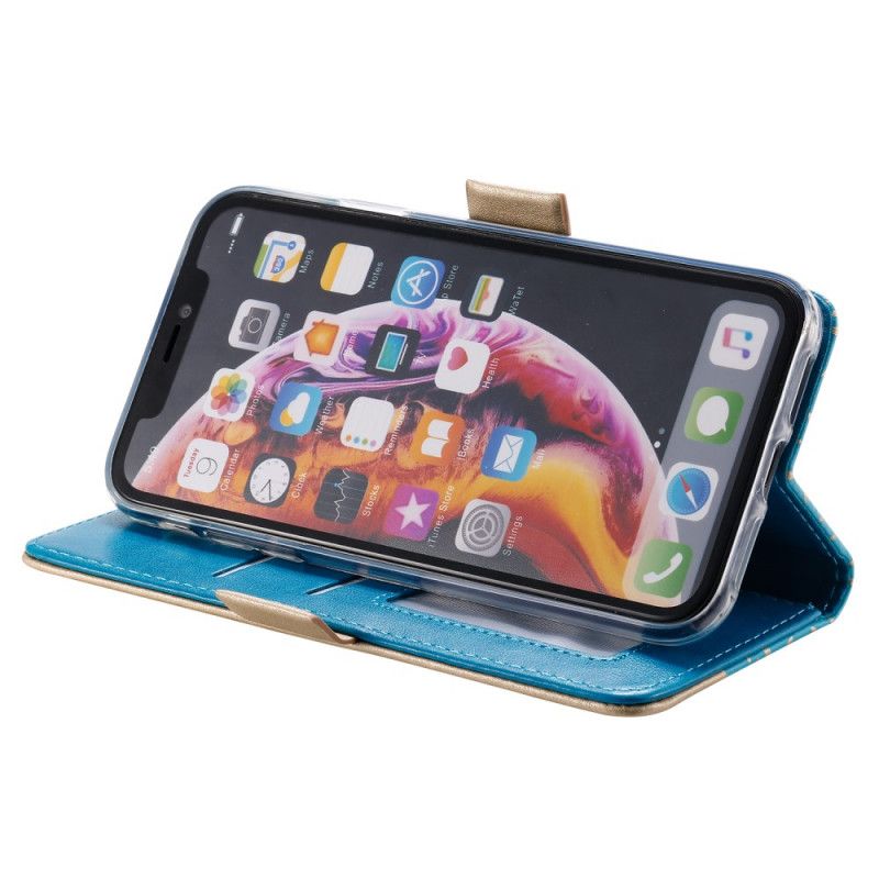 Housse iPhone Xr Dentelle Porte-monnaie À Lanière