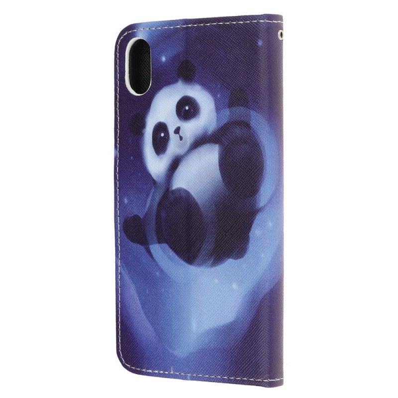 Housse iPhone Xr Panda Space À Lanière