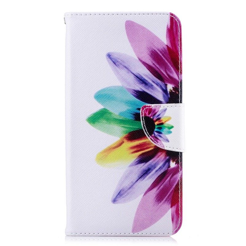 Housse iPhone Xs Max Fleur Aquarelle