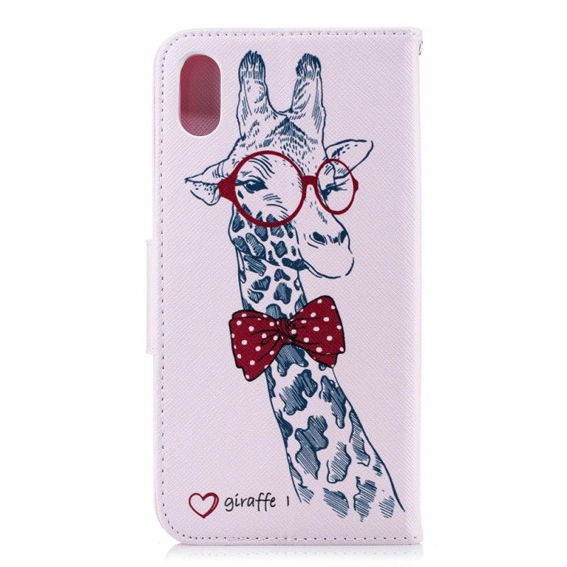 Étui Housse iPhone Xs Max Girafe Intello