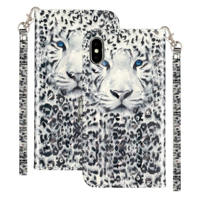 Housse iPhone Xs Max Tigre Light Spots À Lanière