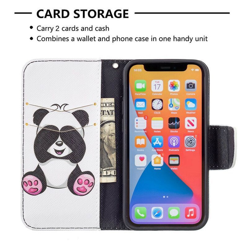 Housse Pour iPhone 13 Mini Panda Fun