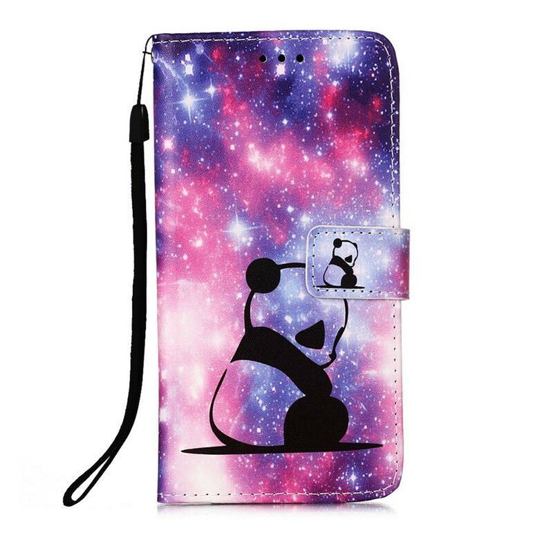 Housse Pour iPhone 13 Mini Panda Galaxie