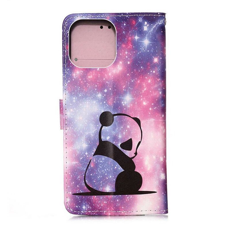 Housse Pour iPhone 13 Mini Panda Galaxie