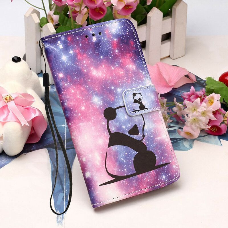 Housse Pour iPhone 13 Mini Panda Galaxie