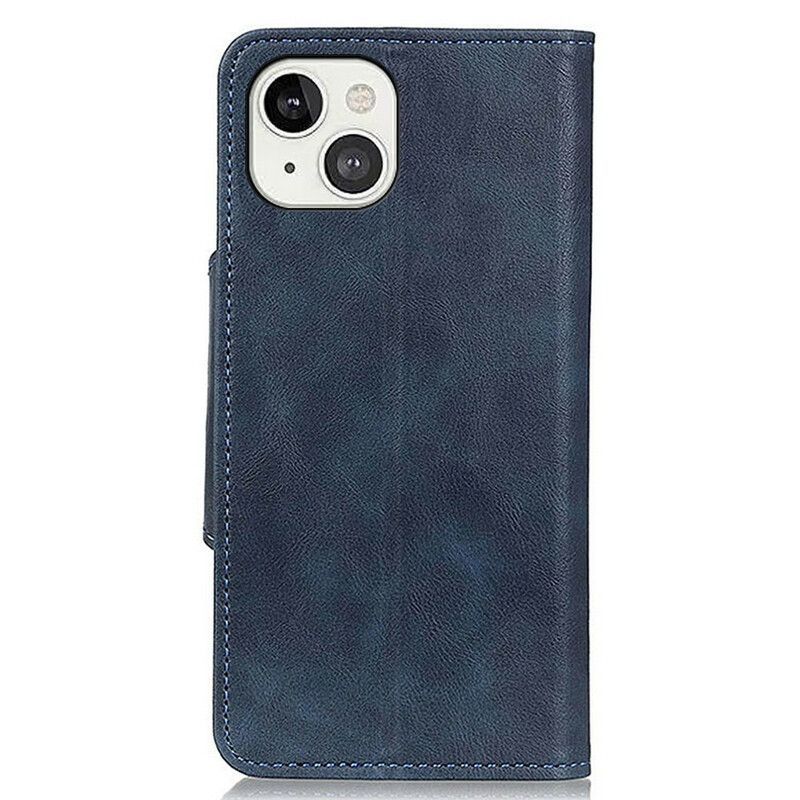 Housse Pour iPhone 13 Mini Simili Cuir Bouton