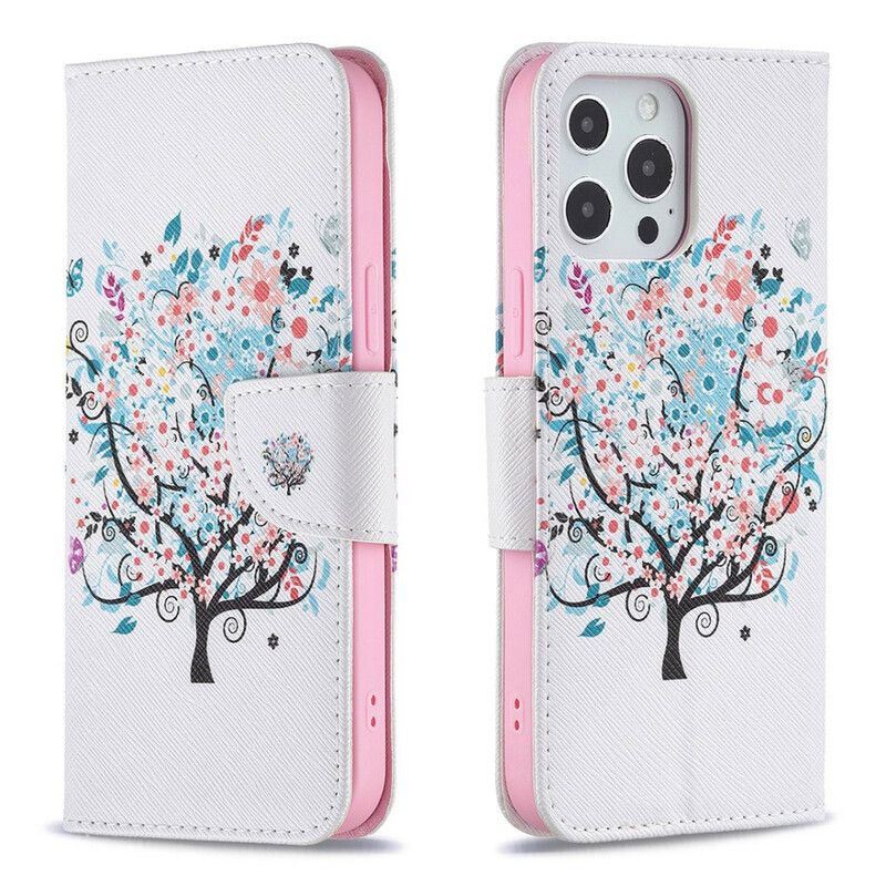 Housse Pour iPhone 13 Pro Max Flowered Tree