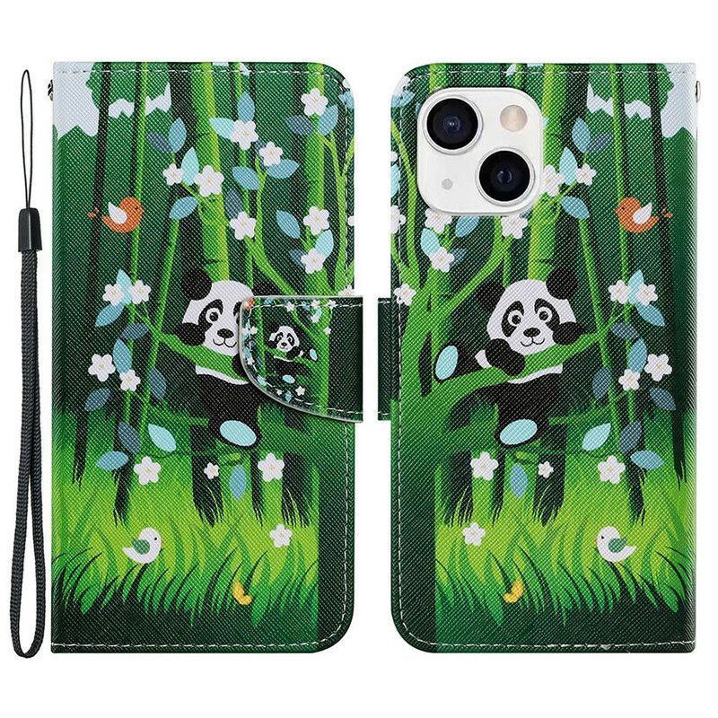 Housse Pour iPhone 13 Promenade De Panda