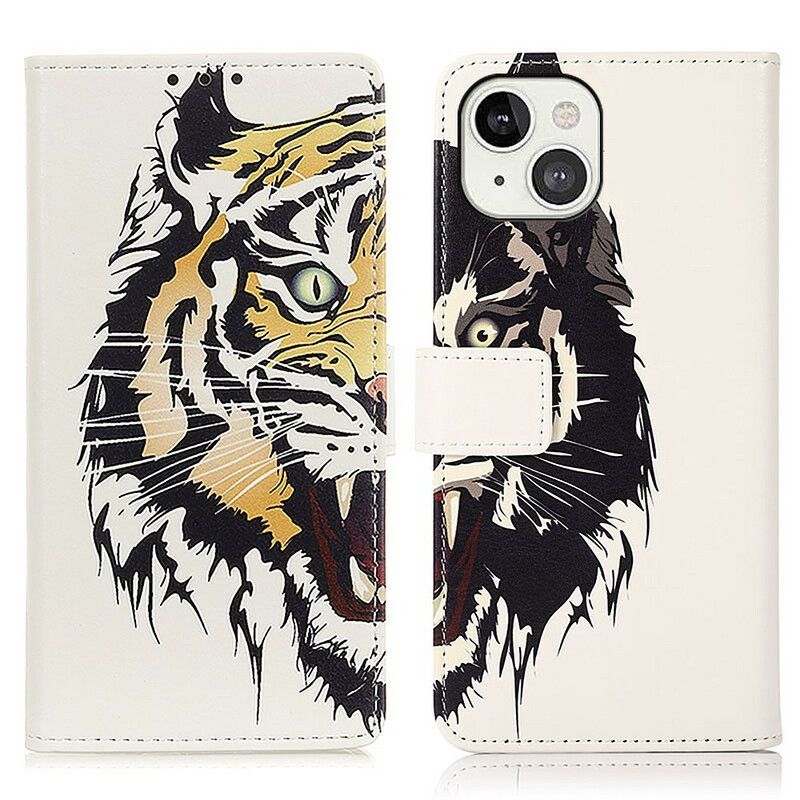 Housse Pour iPhone 13 Tigre Féroce