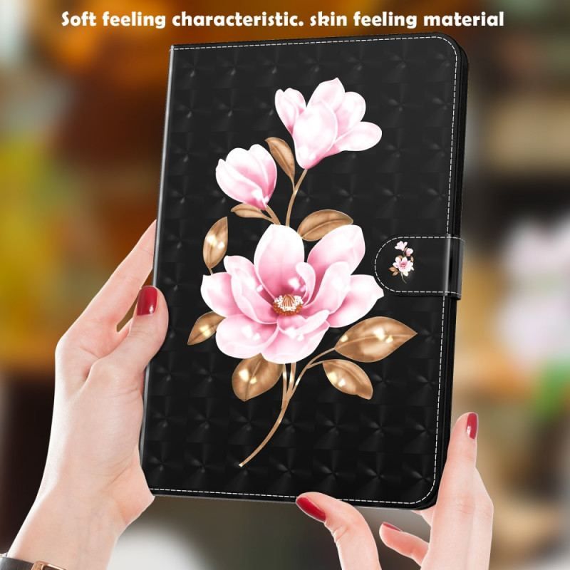 Housse Simili Cuir iPad Mini 6 (2021) Fleurs D'Arbre