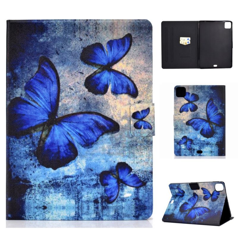 Ousse iPad Pro 11" (2020) / Pro 11" (2018) Papillons Bleus