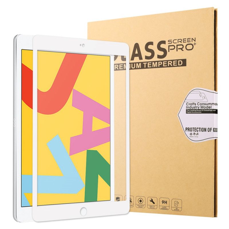 Protection En Verre Trempé Pour Écran iPad 10.2" (2019) Full Coverage