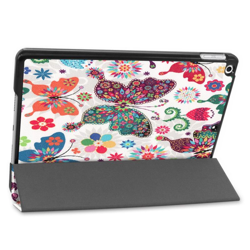 Smart Case iPad 10.2" (2019) Simili Cuir Florale Vintage