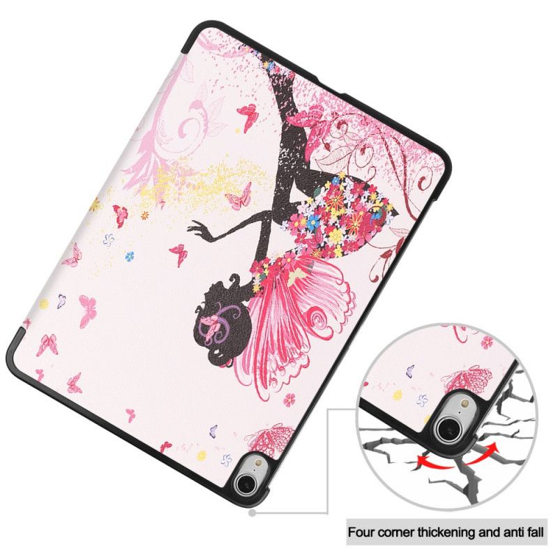 Smart Case iPad 10.5" (2020) Simili Cuir Fée Florale