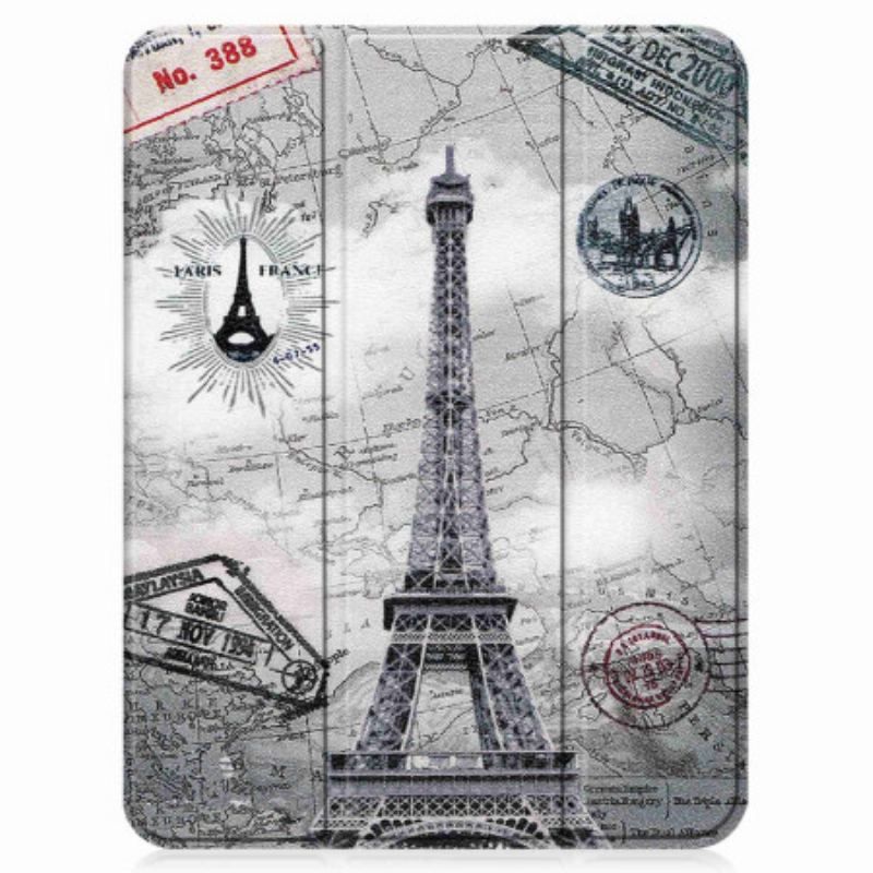 Smart Case iPad 10.9'' (2022) Porte-Stylet Tour Eiffel