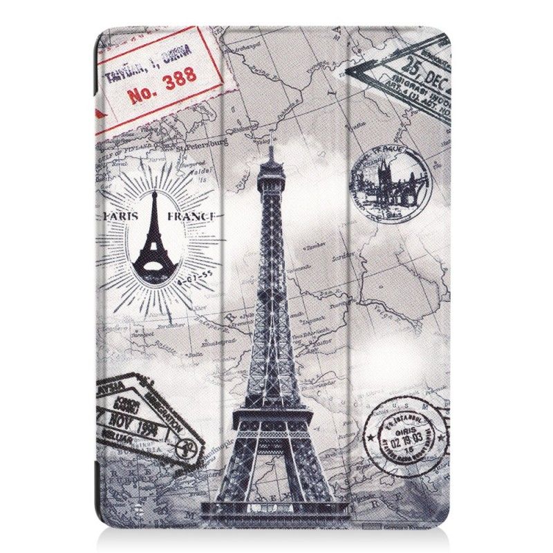 Smart Case iPad 9.7 Pouces 2017 Tour Eiffel Rétro