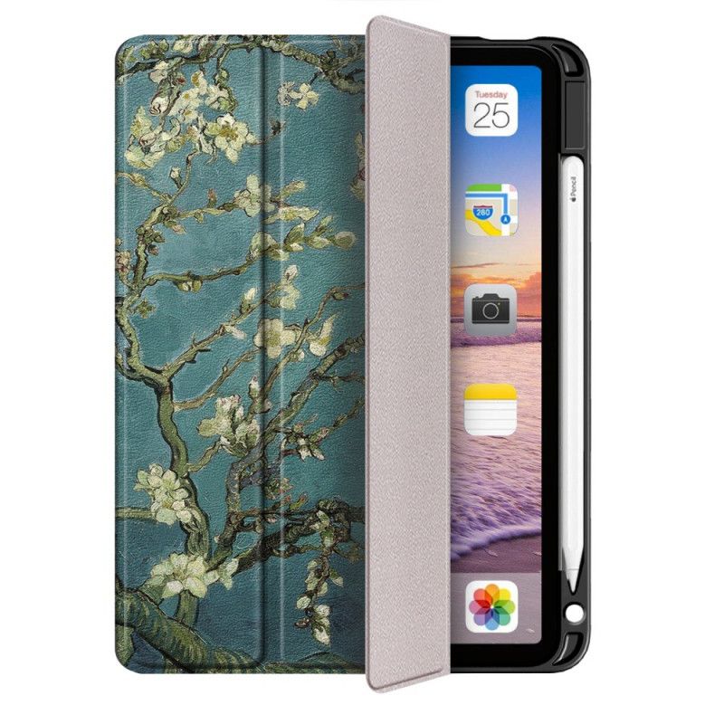 Smart Case iPad Air 10.9" (2020) Branches Fleuries Avec Porte-stylet