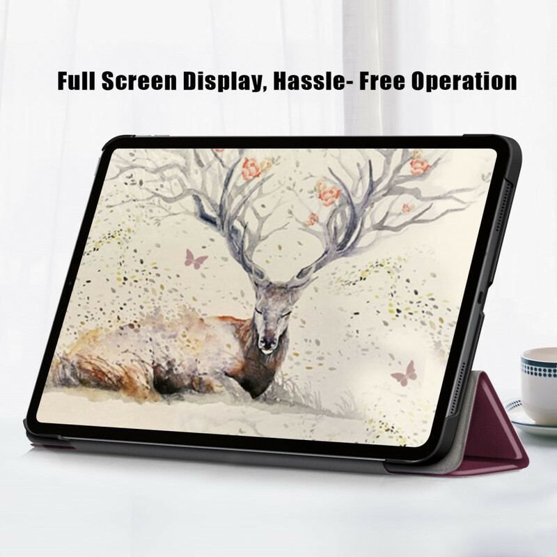 Smart Case iPad Air (2022) (2020) Hiboux Fun Forêt
