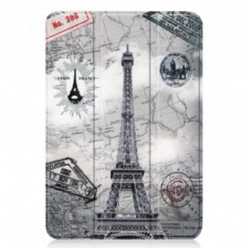 Smart Case iPad Mini 6 (2021) Renforcée Tour Eiffel Rétro