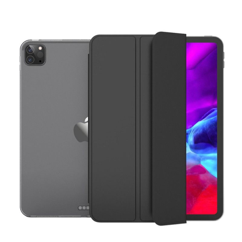 Smart Case iPad Pro 12.9" (2020) Simili Cuir Et Transparent