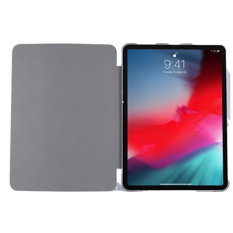 Smart Case iPad Pro 12.9" (2020) Simili Cuir Texture Soie