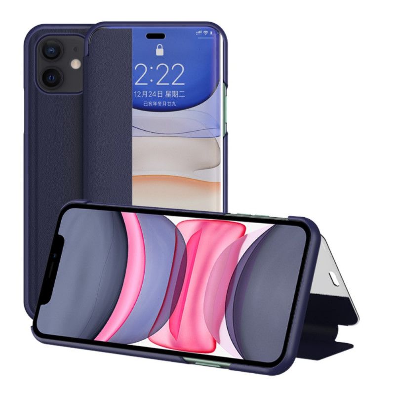 View Cover iPhone 11 Simili Cuir Texturé